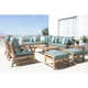 Paulet Acacia 11 - Person Modular Patio Conversation Sets with Cushions