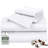 Royale Linens 300 Thread Count 100% Long Staple Combed Cotton Sheet Set - 4 Piece Bed Sheets - 1 Fitted, 1 Flat & 2 Pillow cases - Soft Cool & Crisp Sheet Set-114665916-114665915