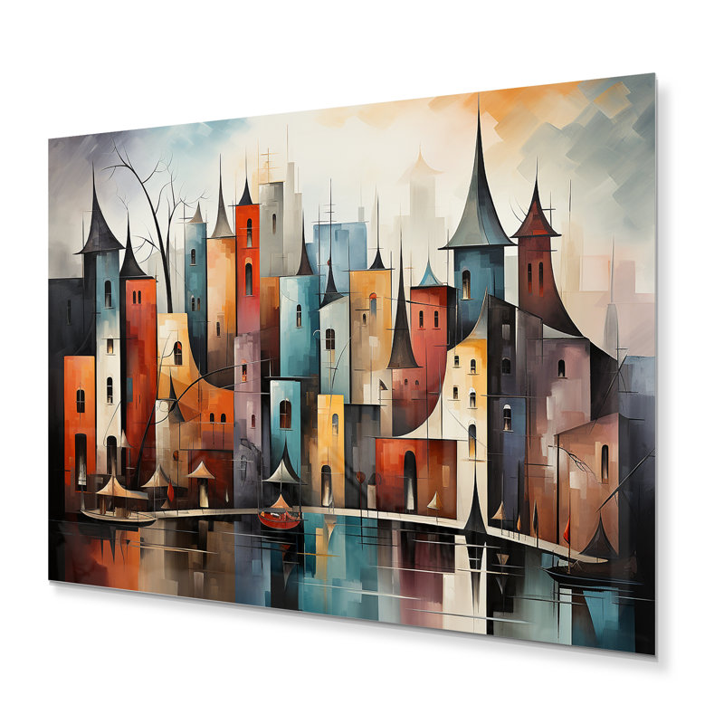 - Décoration murale abstraite en métal, H 30 po x l 40 po x P 1,5 po