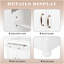 Armoire de salle de bain blanche durable avec beaucoup de rangement, écologique et facile à installer-103294692