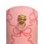 Small Oval Wastebasket with Raised Ends and Lion Handles