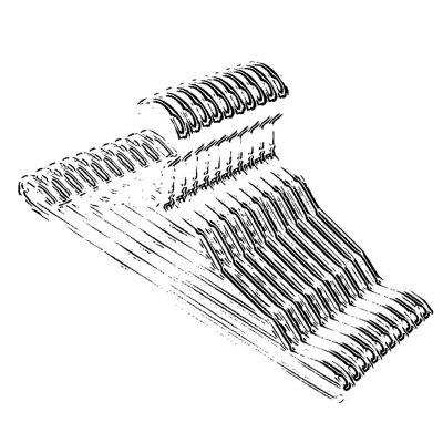 Premium Aluminum Alloy Suit Hangers, 10-Pack - Polished Chrome Finish, Heavy-Duty Rustproof Garment Hangers For Closet Organization