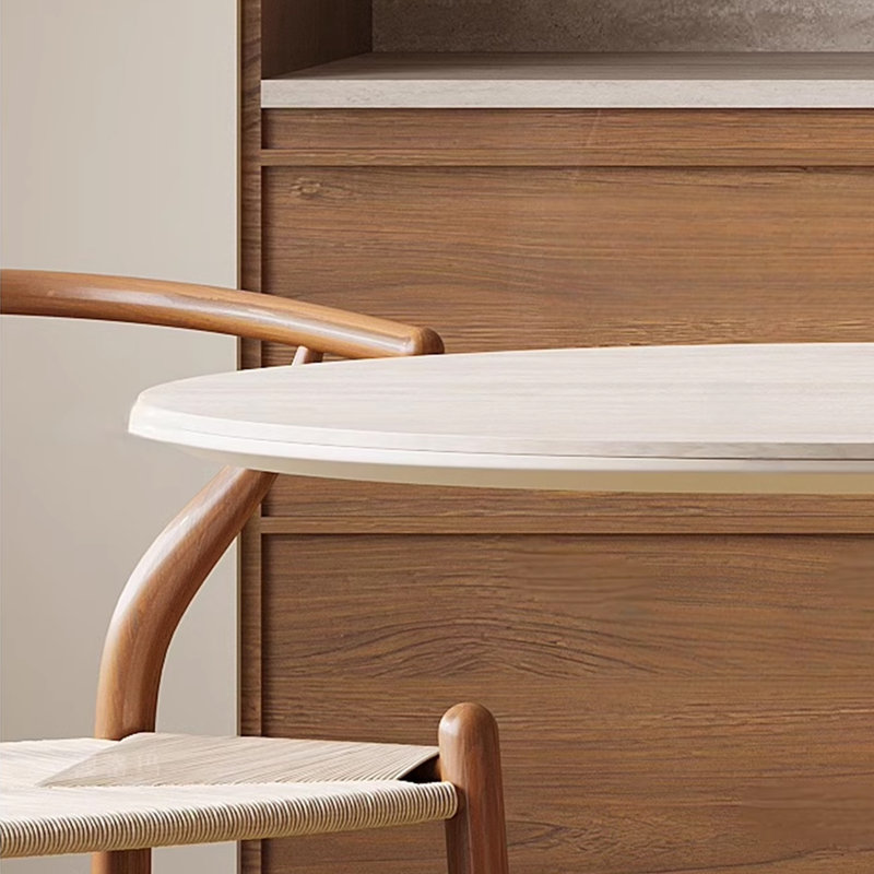 Table de salle à manger ovale, design tendance, H 29,52 po x L 78,74 po x l 35,43 po