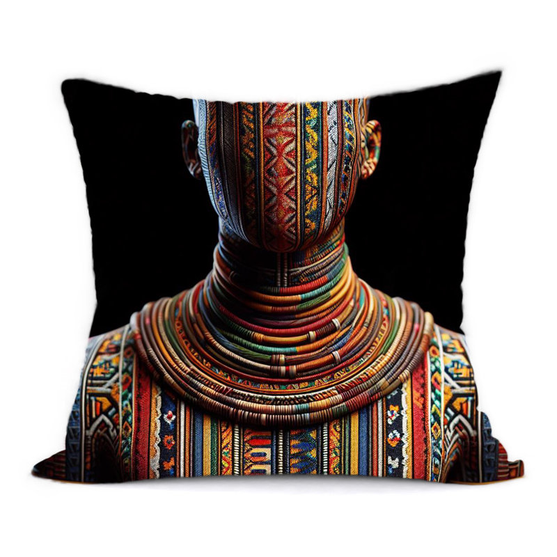 Hiltop Newport Abstract Reversible Throw Pillow