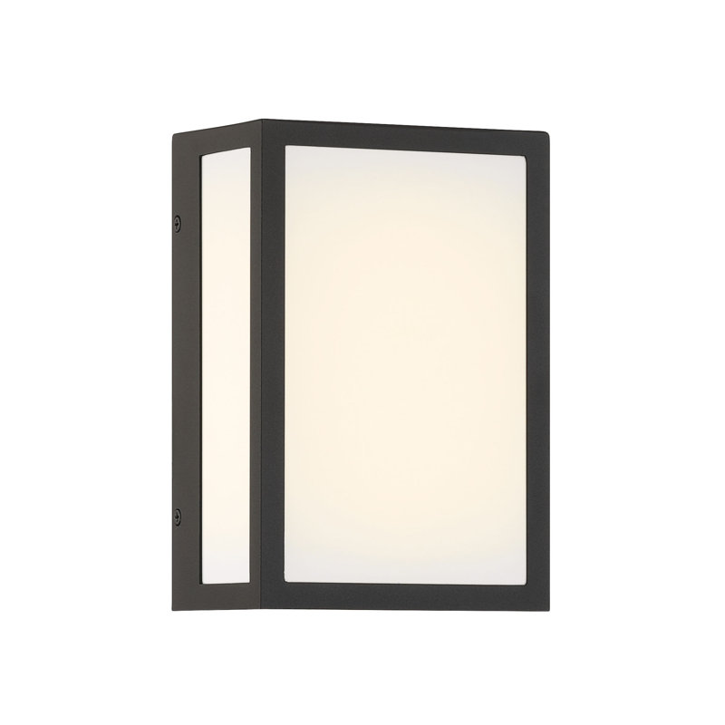 LED OUTDOOR SCONCE, 8, 9" H x 6" W x 4" D