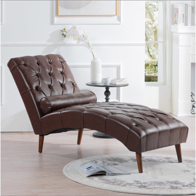 Chaise longue rembourrée