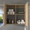 Armoire murale modulaire avec tablette réglable - Rangement polyvalent pour la salle de bain, la buanderie ou la cuisine