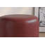 30cm Small Round Faux Leather Upholstered Ottoman-1061551658