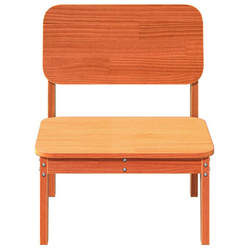 Garden Chair 60X52.5X72 Cm Wood Pine, Wax Brown