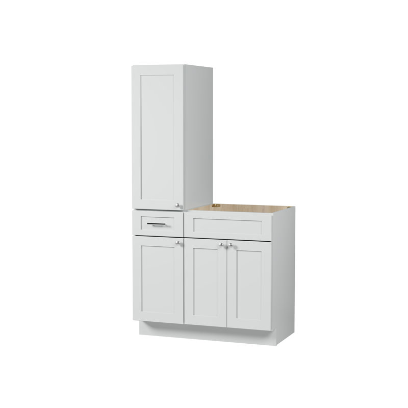 Meuble-lavabo simple 39 po Disar, Gris