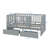 Twin Size Wooden Daybed With Fence-Style Guardrails For Safety And Two Built-In Storage Drawers-1765952084