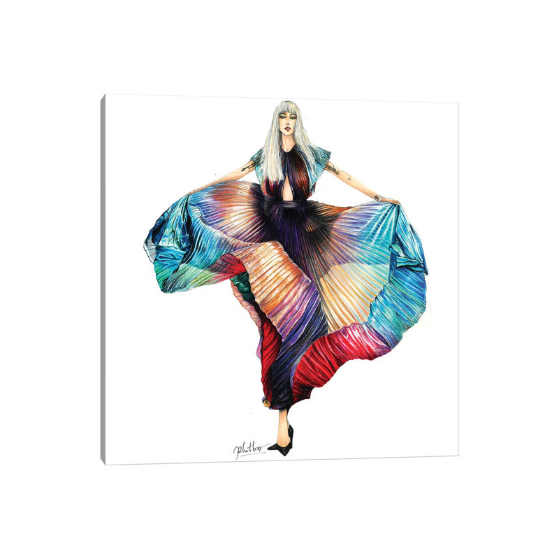 Lady Gaga, H 12 po x l 12 po x P 0,75 po