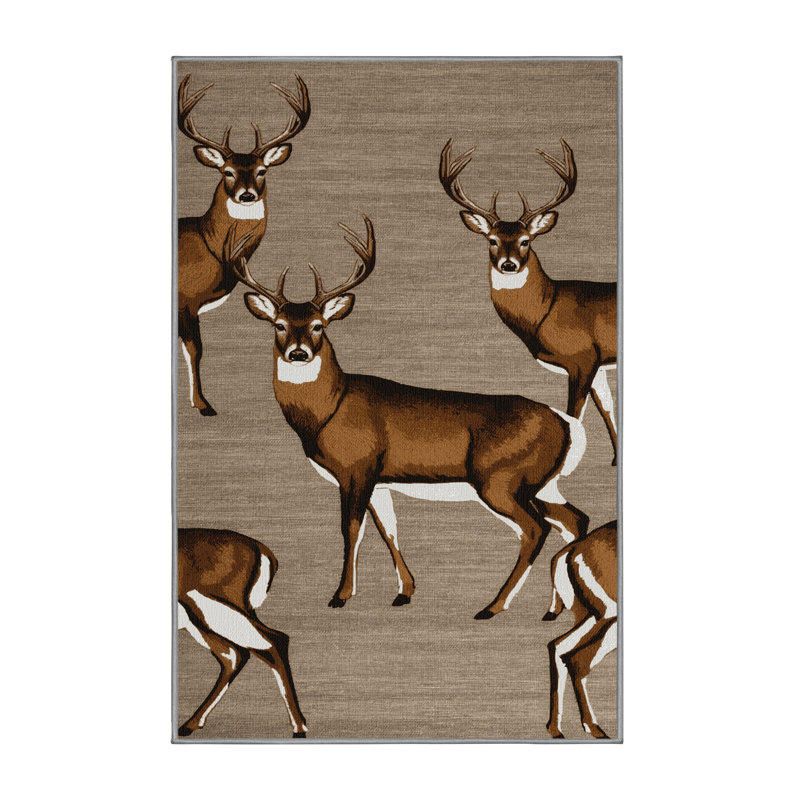 Tapis lavable à queue de cerf, Rectangulaire 2 pi x 3 pi