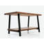 Table basse de salon rustique avec tablette, bois massif, 39 po x 20 po 21 po, noyer, bois de noyer du sud-ouest, 21 po