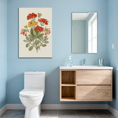 Plants &Flowers Floral Arrangement With Red And Yellow Blooms