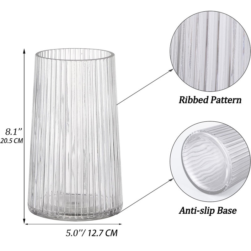 Glass Table Vase, Clear
