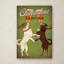 Dreyanna «Double Chihuahua», affiche vintage sur toile tendue-22000770