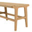 3-Seater Garden Bench Teak Seat Synthetic