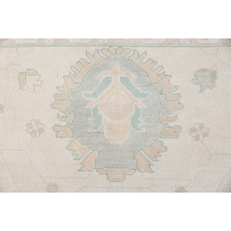 Weezie Hand Knotted Wool Oriental Area Rug, Rectangle 8' x 10'