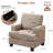 Upholstered Armchair with Armrest Interior Storage-1173430869