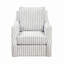 Fauteuil pivotant rembourré en tissu blanc cassé Elegance Comfort