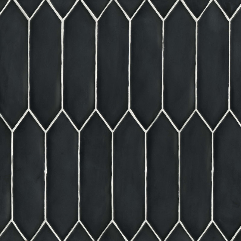 Reine 3" x 12" Ceramic Tile, Black