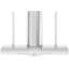 Zephyr Trapeze 60 in. Island Mount Range Hood with LED Lights in Stainless Steel-736302003