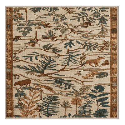Tapis brun lavable à la machine