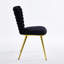 Chaise moderne avec pieds en fer de couleur dorée-106688810