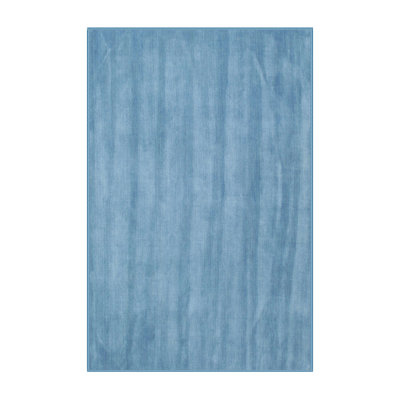 Tapis contemporain bleu