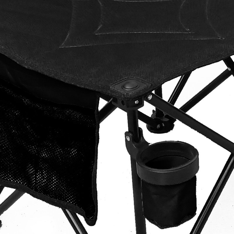 Solange Folding Camping Bench, Black