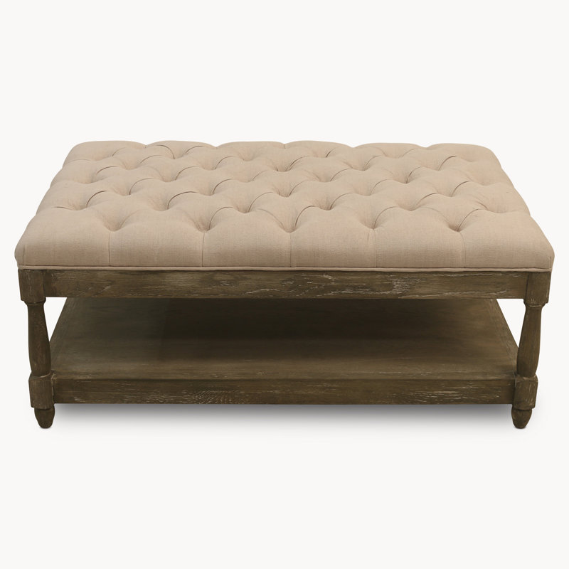 Makson Four Leg Coffee Table, Beige