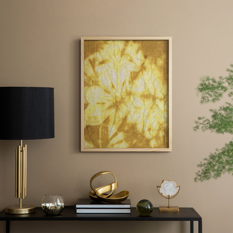 «Turmeric Sunrise II», reproduction encadrée - bois massif, H 11 po x l 9 po