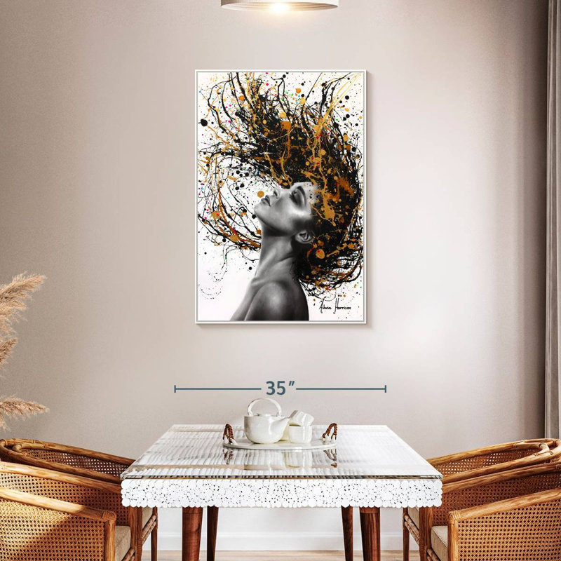 Plus profond que l'âme, Cadre flottant blanc, 29" x 43"
