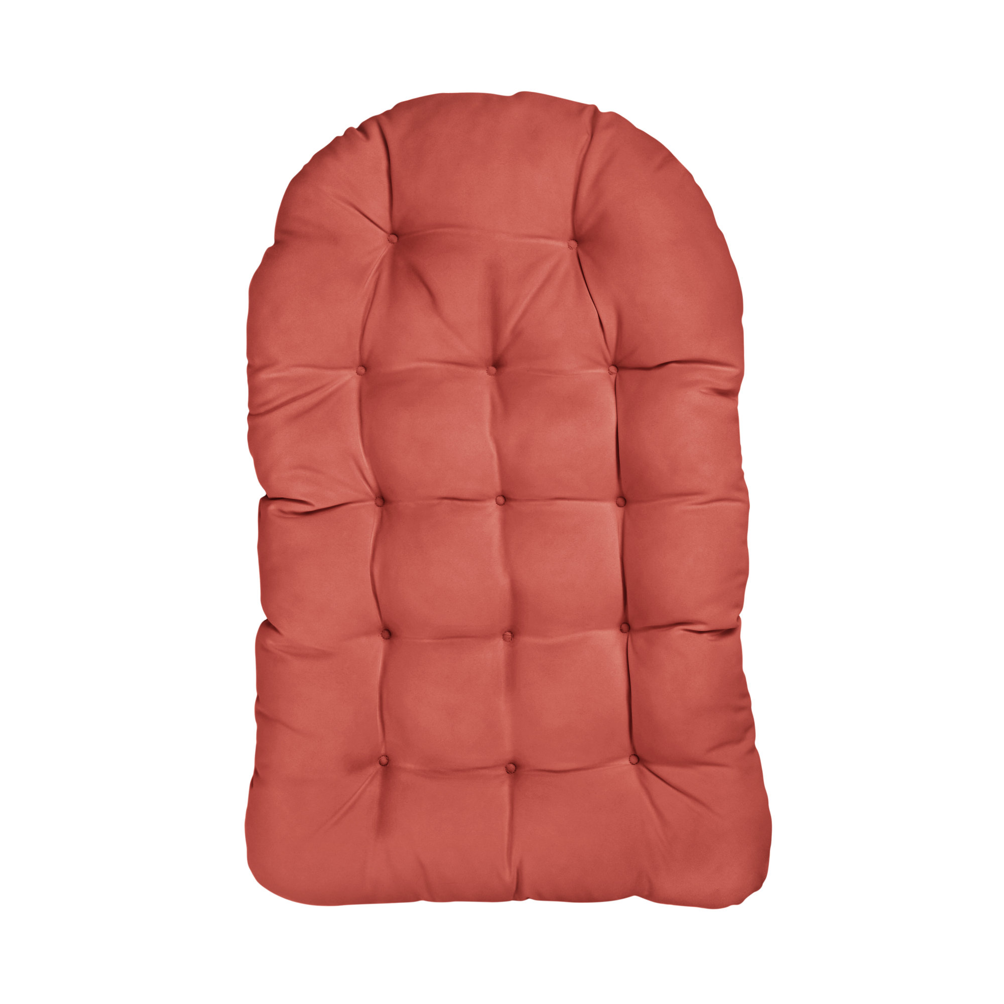 Outdoor Seat/Back Cushion Egg Chair Cushion, Coral