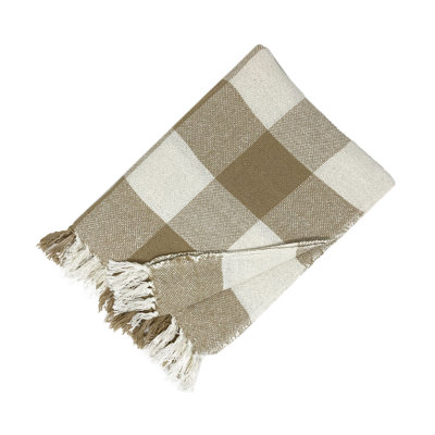 Buffalo Check Hand Woven Throw Blanket