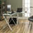 Ferro L-Shaped Metal Base Writing Desk-476321723