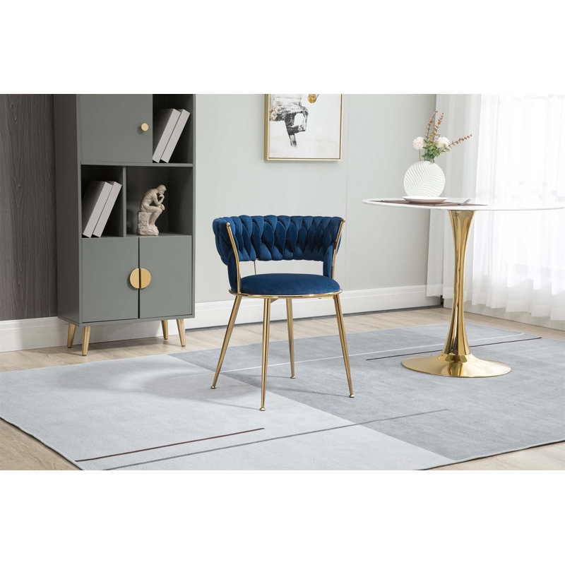 Benedetta 22.44'' Wide Velvet, Benedetta Navy Velvet