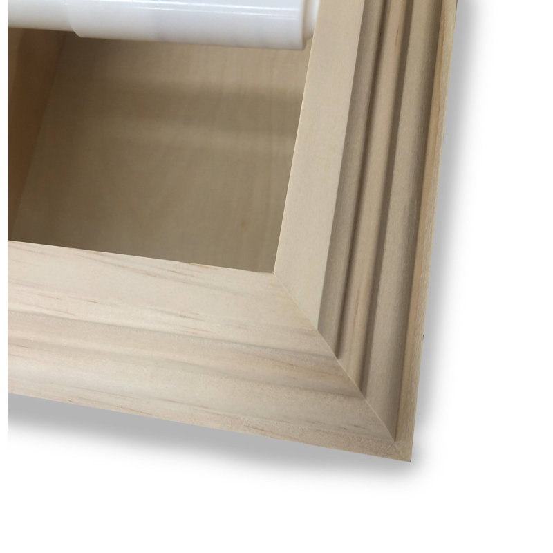 Porte-papier hygiénique encastré Tracy, Naturel