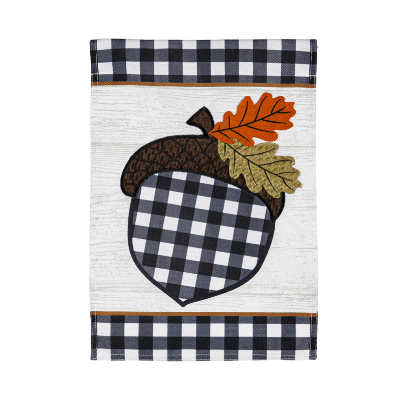 Drapeau de jardin en polyester 18 po x 13 po Macy-Rose