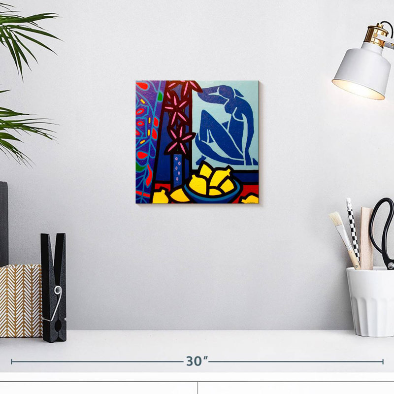 Yarlin Hommage à Matisse II, H 10 po x l 10 po