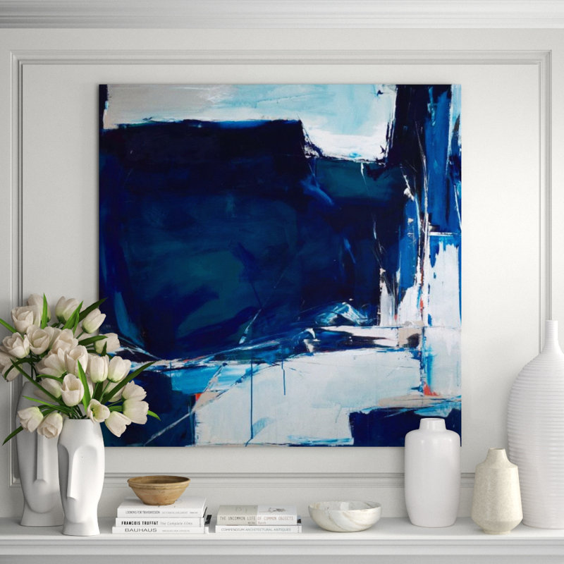 The Deep Sea Painting by Sara Brown, Glass Coat, 47" H x 47" W x 1.5" D