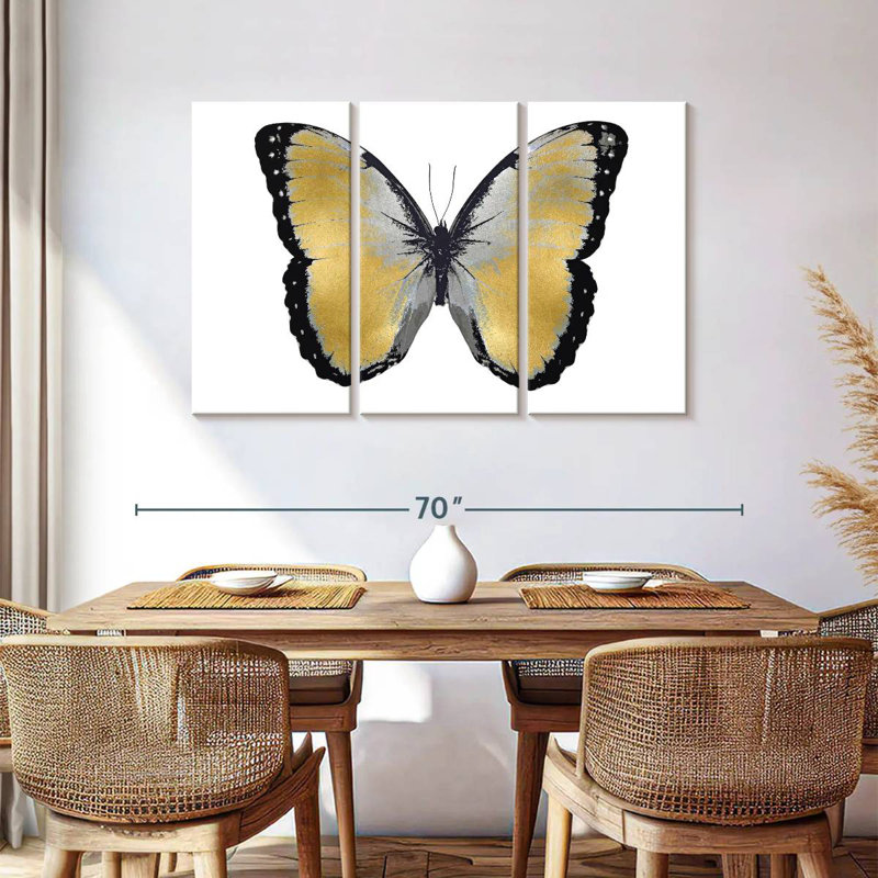 Papillon Brampt métallique I, H 36 po x l 57 po