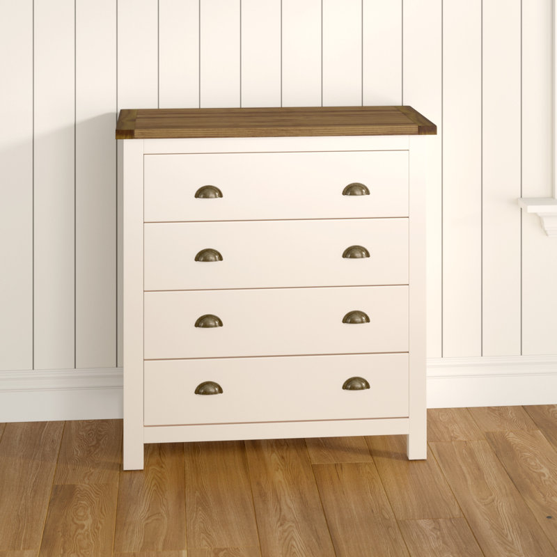 90 cm W Chest of 4 Drawers
