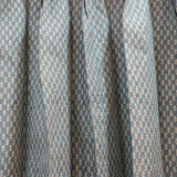 Fabdivine Block Print Handmade Sheer Panel Block Print Plated Curtain, Hariyali