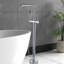 Robinet de baignoire autoportant avec douche à main -. . Fabrication en métal pour une utilisation à long terme. Désinfection complète du corps. Style moderne et compact. 6,21 po de largeur, profondeur, 41,29 po