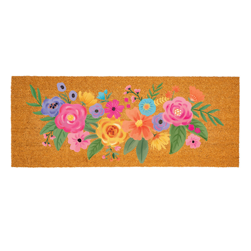 Paillasson 22 "x 10" Bunn Blooms Spring, L 24 po x L 60 po