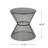 Yoshida Round Iron Outdoor Side Table , 17.75 " W 17.75 " D-2052042638