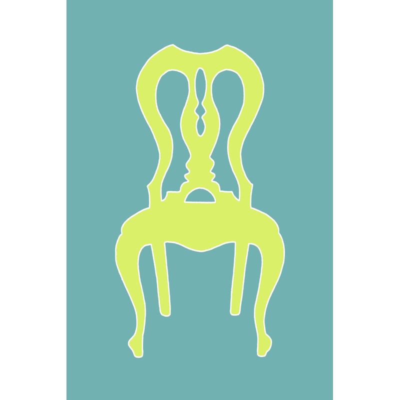 " Graphic Chair II " by Chariklia Zarris, 12" H x 8" W  