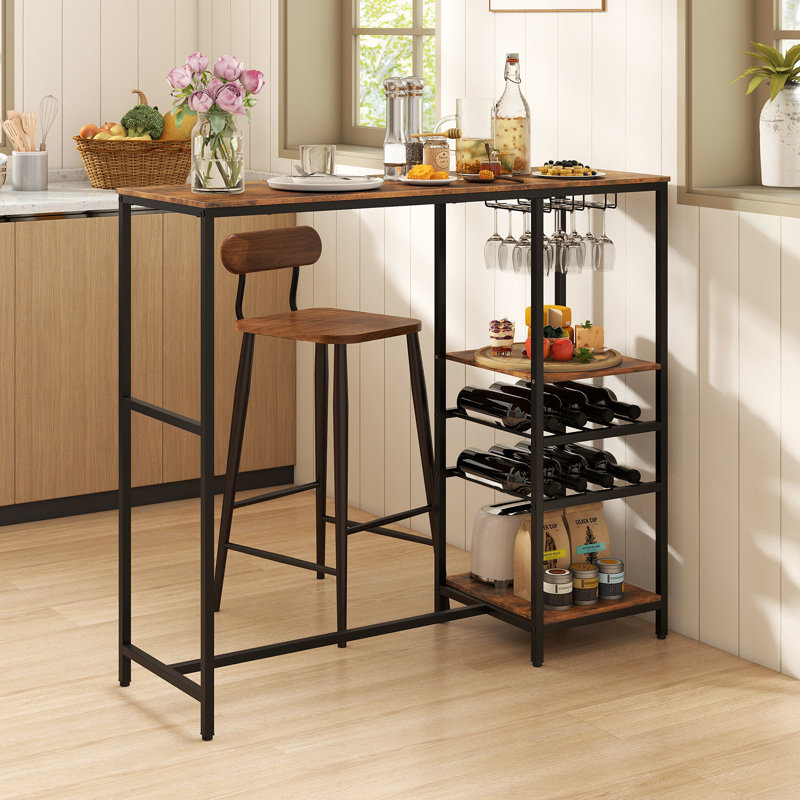 Metal Base Dining Table